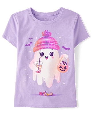 Girls Beanie Ghost Graphic Tee