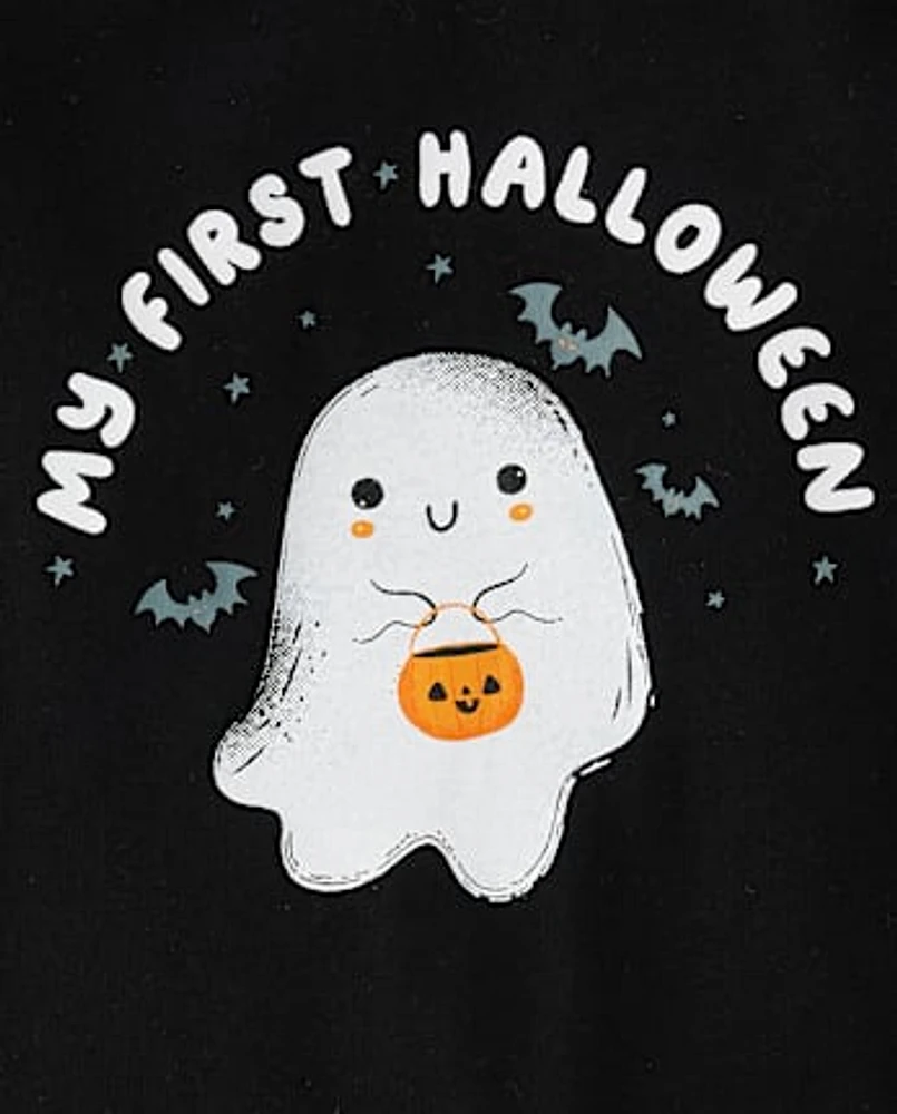 Baby First Halloween Ghost Graphic Bodysuit