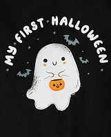 Baby First Halloween Ghost Graphic Bodysuit