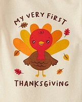 Baby First Thanksgiving Graphic Bodysuit