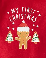 Baby First Christmas Graphic Bodysuit