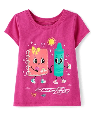 Toddler Girls Hopscotch Graphic Tee