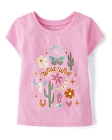 Baby And Toddler Girls Wild West Graphic Tee