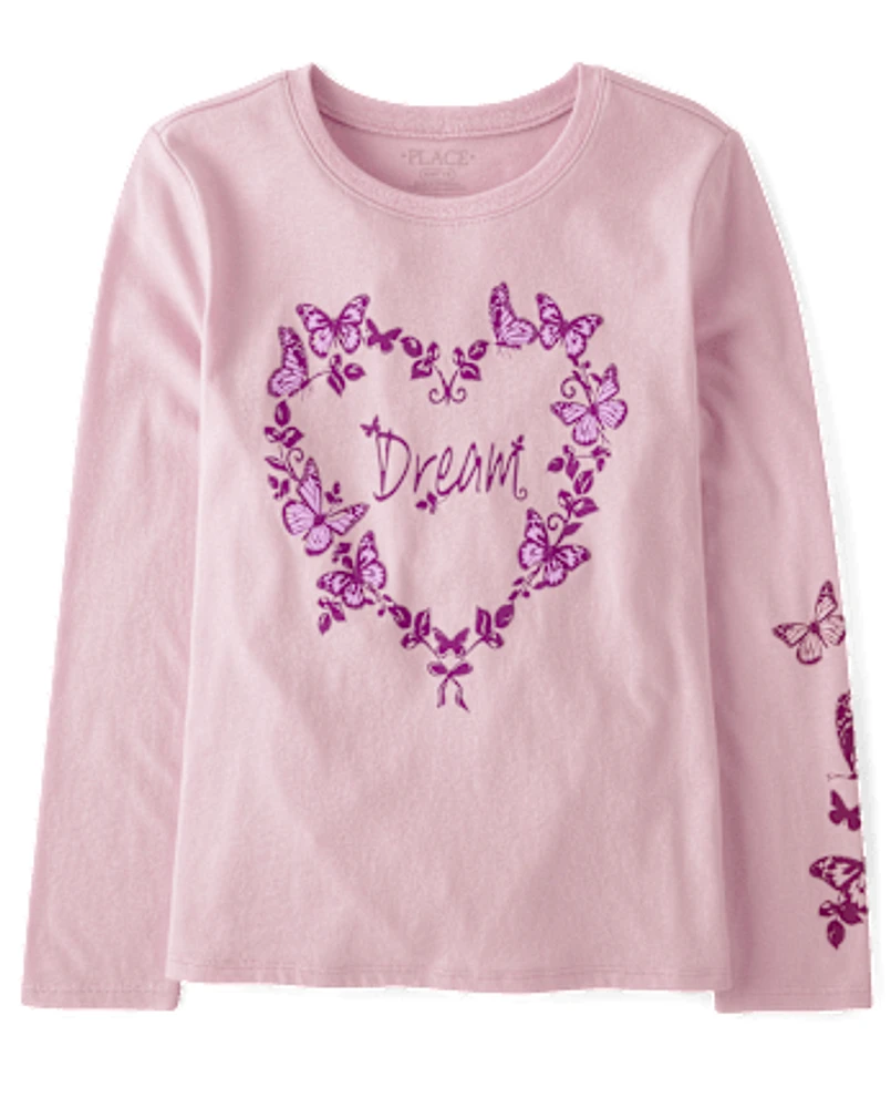 Girls Dream Heart Graphic Tee