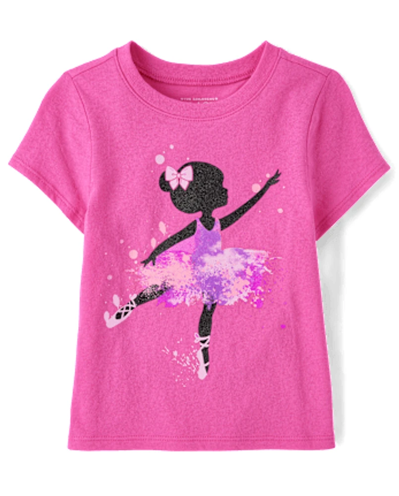 Toddler Girls Ballerina Graphic Tee