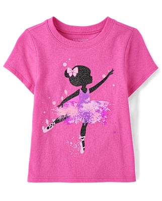 Toddler Girls Ballerina Graphic Tee