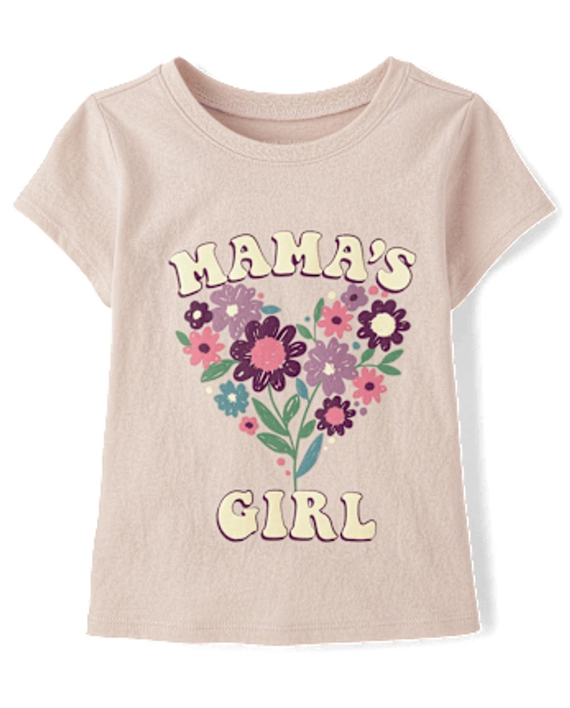 Toddler Girls Mama's Girl Graphic Tee