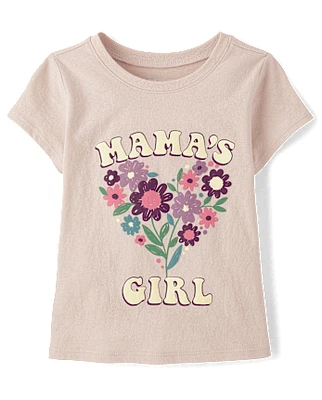 Toddler Girls Mama's Girl Graphic Tee