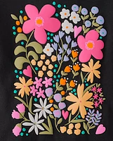 Girls Flowers Graphic Tee