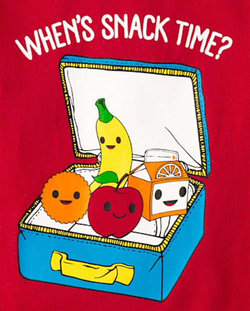Toddler Boys Snack Time Graphic Tee