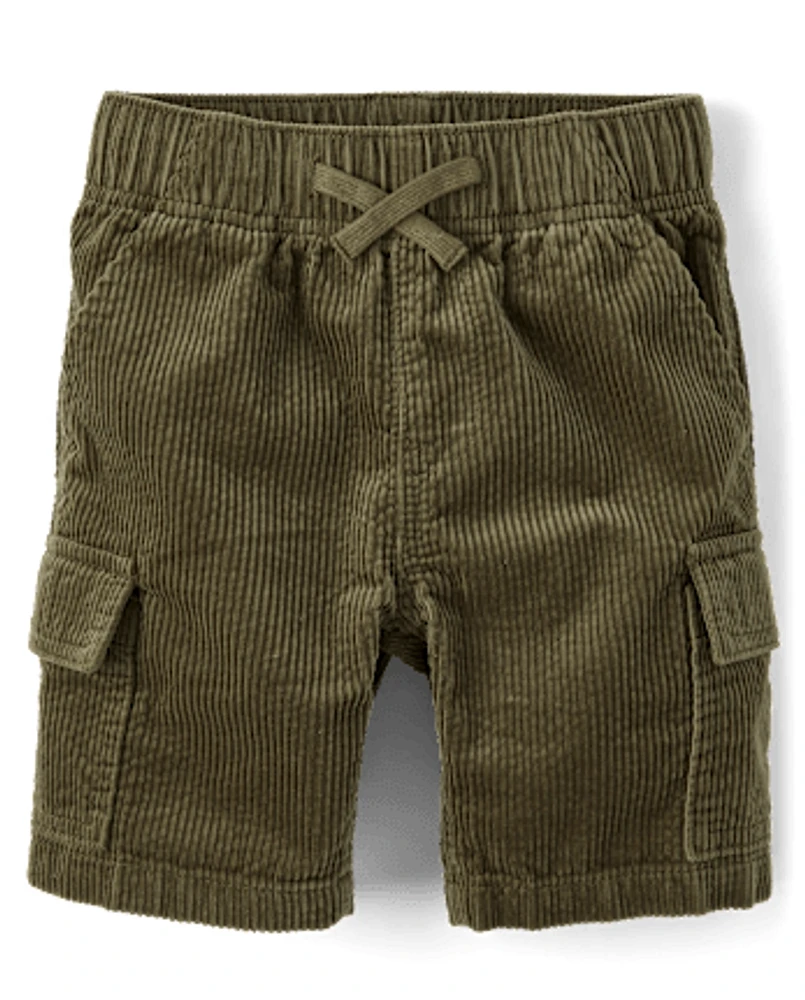 Kids Corduroy Cargo Shorts