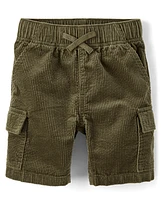 Kids Corduroy Cargo Shorts
