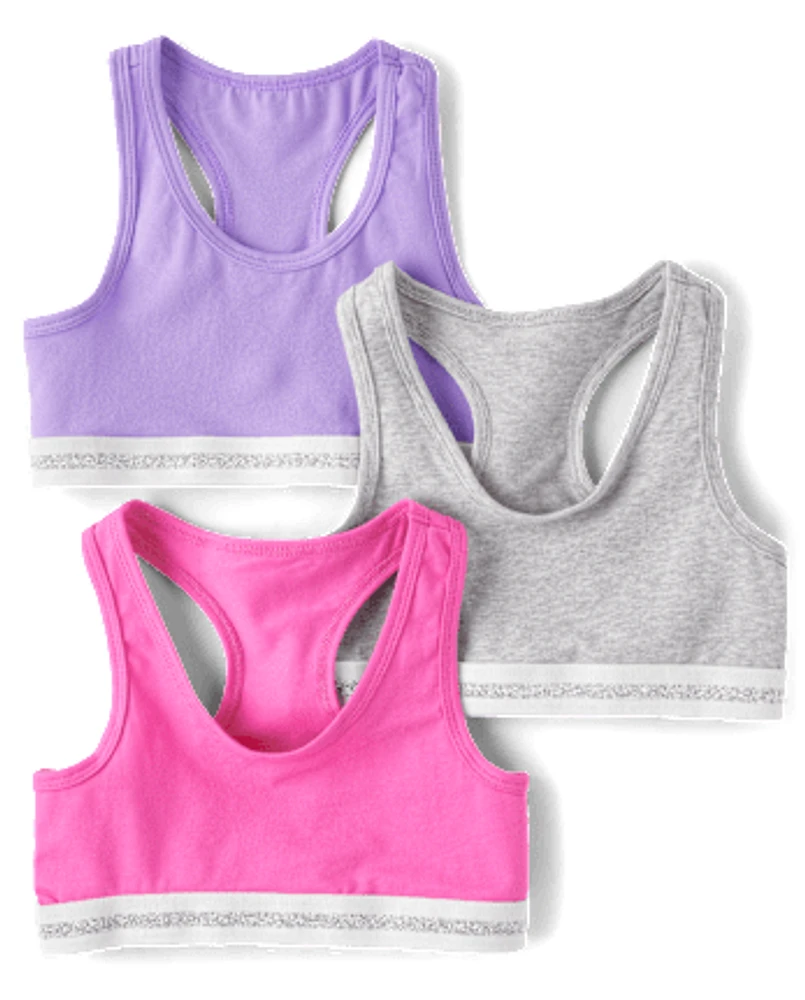 Girls Racerback Bralette 3-Pack