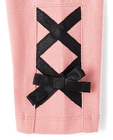 Baby And Toddler Girls Lace Up Leggings