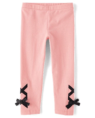 Baby And Toddler Girls Lace Up Leggings