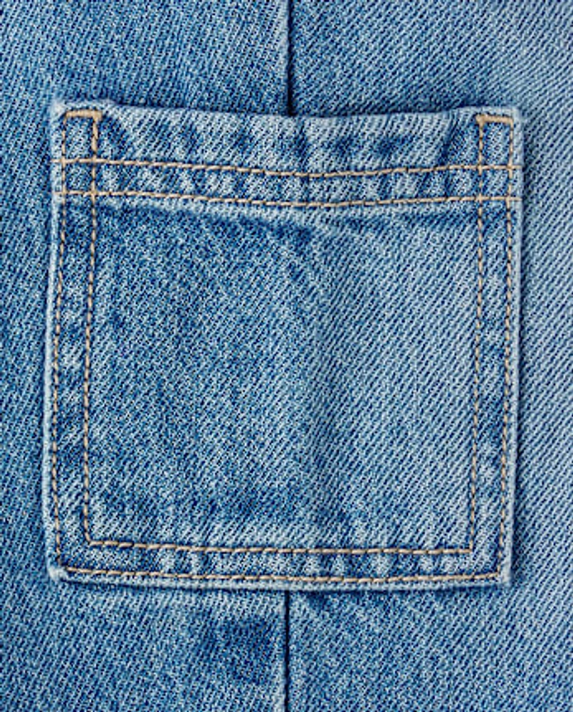 Toddler Girls Utility Barrel Jeans
