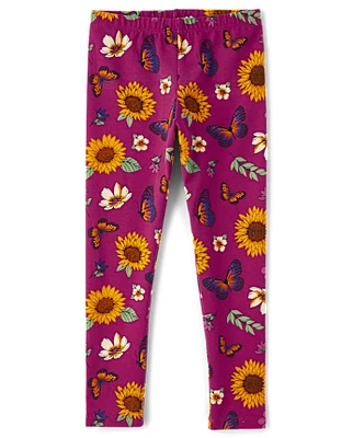 Girls Butterfly Leggings
