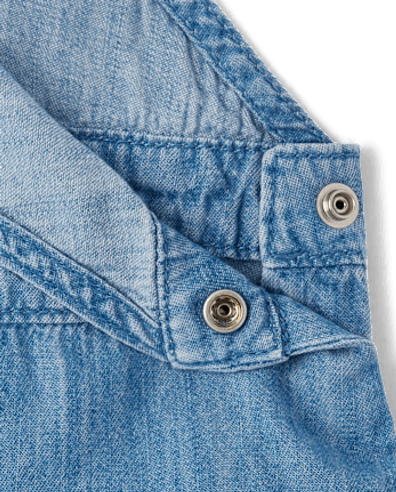 Ensemble jupe-culotte à volants 2 pièces pour petite fille