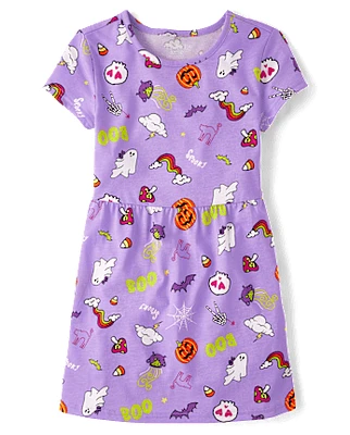 Girls Halloween Everyday Dress