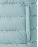 Girls Cozy Tech Microfleece Lined Puffer Jacket