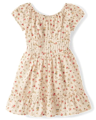 Girls Floral Corset Dress