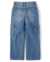 Girls Baggy Cargo Jeans
