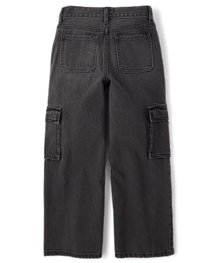 Jeans cargo baggy pour enfants