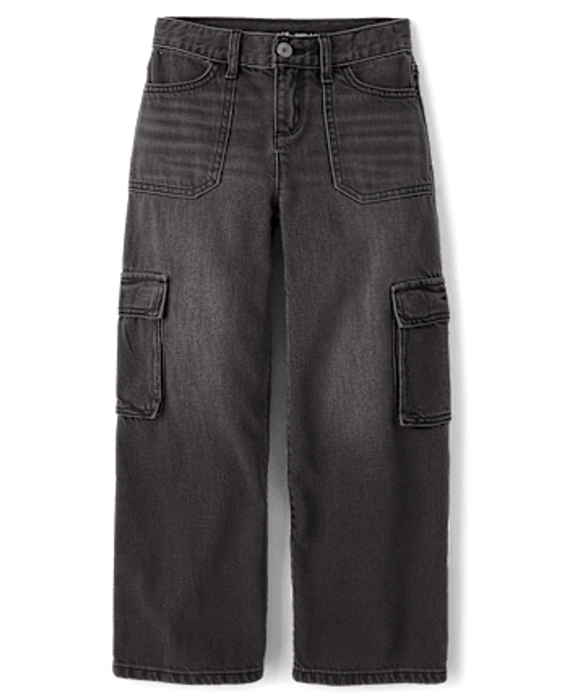 Kids Baggy Cargo Jeans