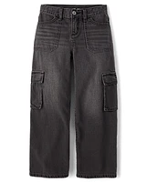 Kids Baggy Cargo Jeans