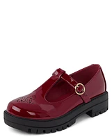 Girls T-Strap Platform Mary Jane Shoes