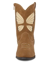 Girls Butterfly Cowgirl Boots