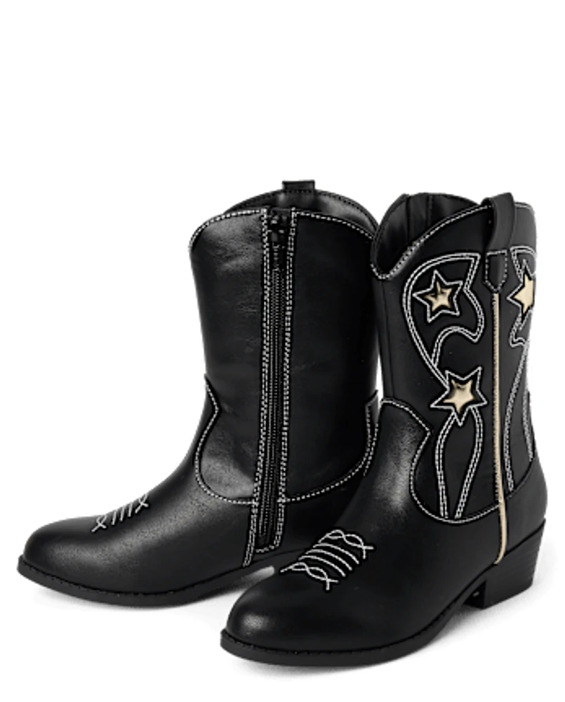 Bottes de cow-girl Star pour filles