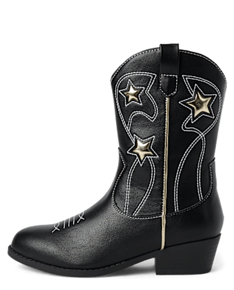 Bottes de cow-girl Star pour filles