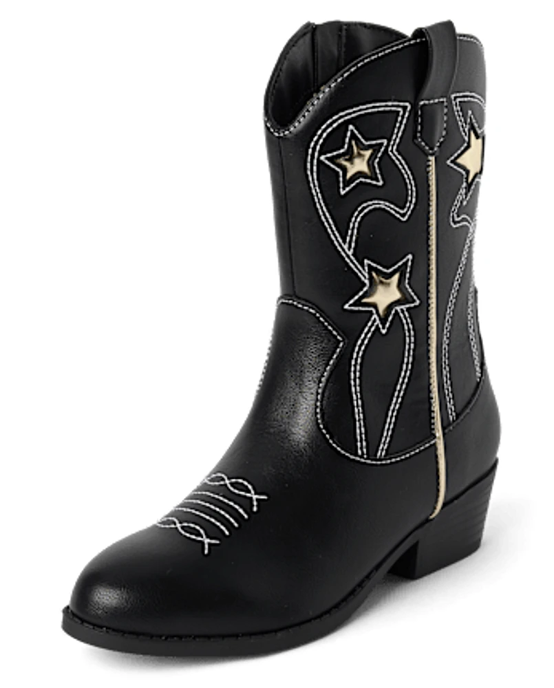 Girls Star Cowgirl Boots