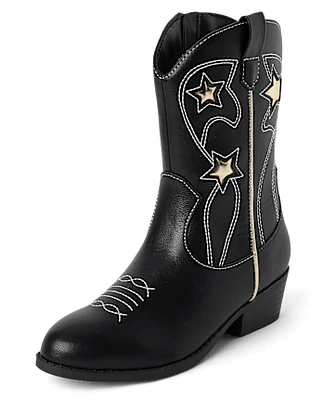 Girls Star Cowgirl Boots