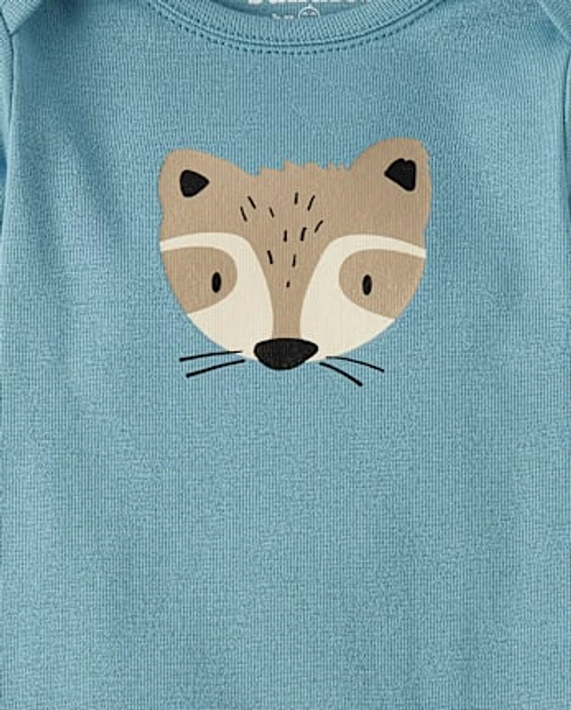 Lot de 4 bodies pour bébé motif animal