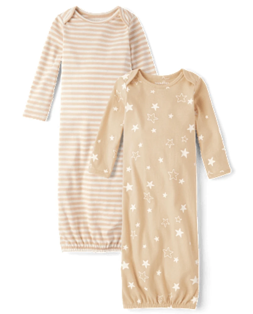 Baby Star Sleeper Gown 2-Pack