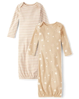 Baby Star Sleeper Gown 2-Pack