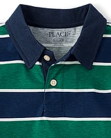 Boys Striped Polo