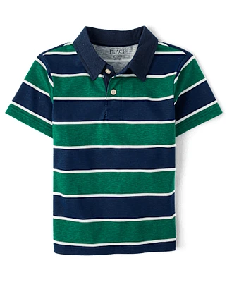 Boys Striped Polo
