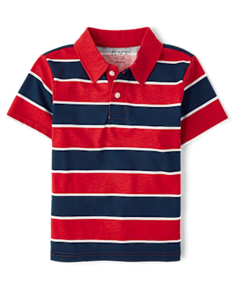 Boys Striped Polo