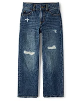 Kids Ripped Baggy Jeans
