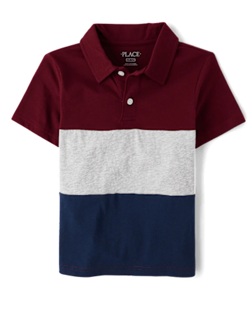Boys Colorblock Polo