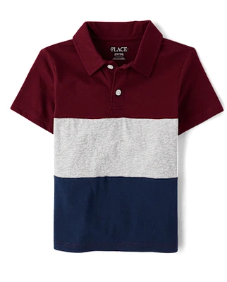 Boys Colorblock Polo