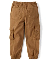 Boys Stretch Pull On Cargo Jogger Pants
