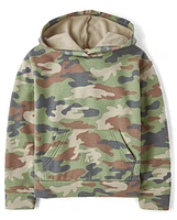 Kids Camo Premium Fleece Hoodie