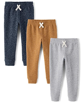 Baby And Toddler Fleece Jogger Pants 3-Pack
