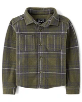 Baby And Toddler Plaid Knit Button Up Shirt