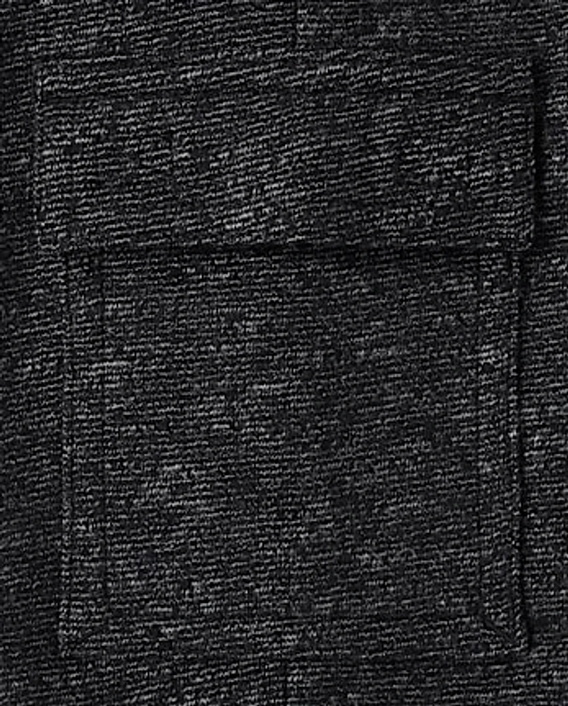 Baby And Toddler Boys Marled Fleece Cargo Jogger Pants