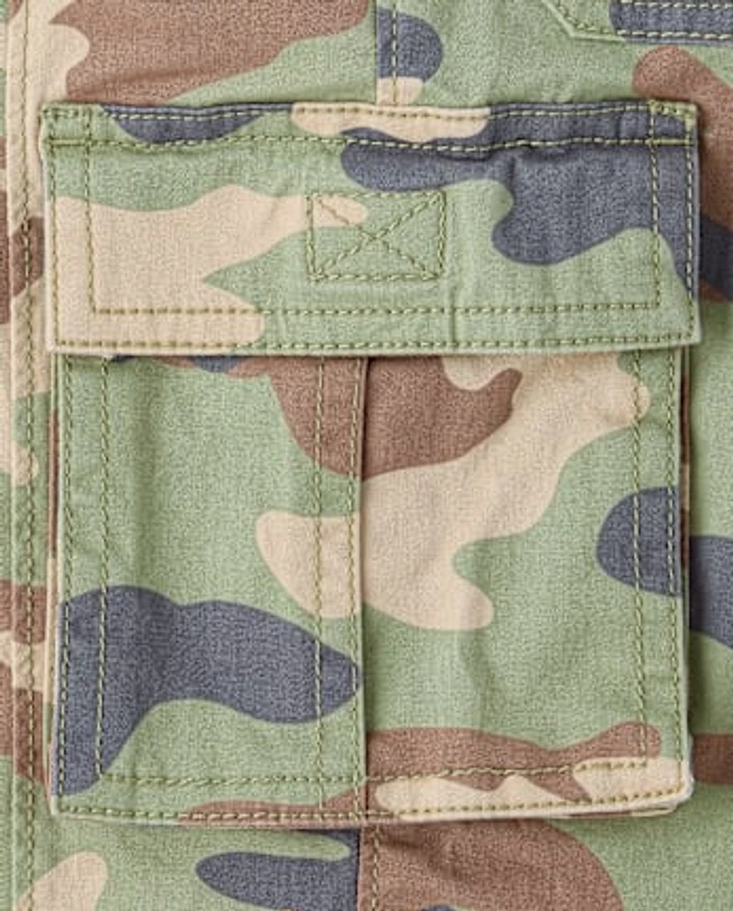 Baby And Toddler Camo Pull On Cargo Jogger Pants